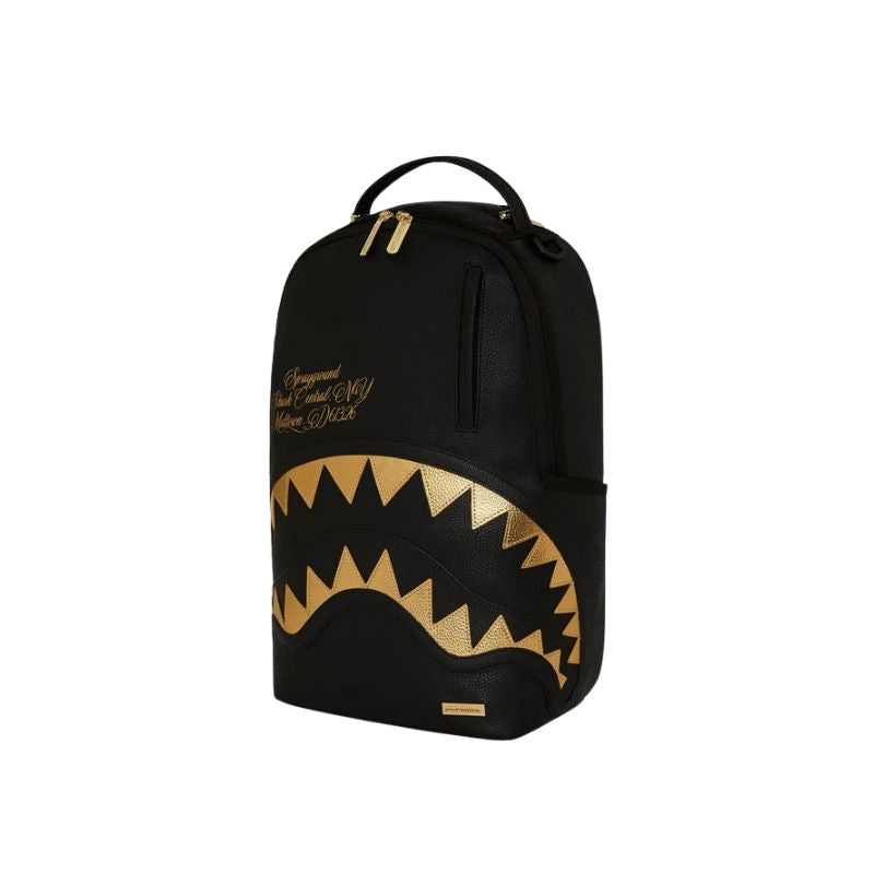 Sprayground Shark central gold dlxsv backp Zaini streetwear da Unisex – 910B7166NSZ