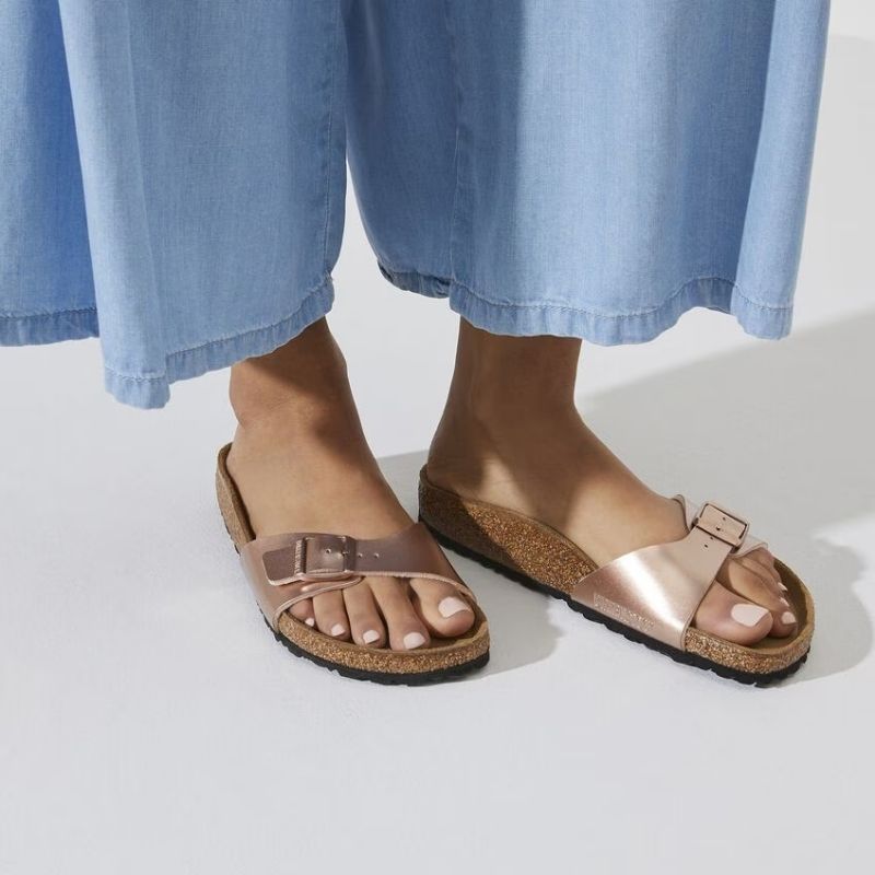 Birkenstock Ciabatte Basse Madrid da Donna – Rame