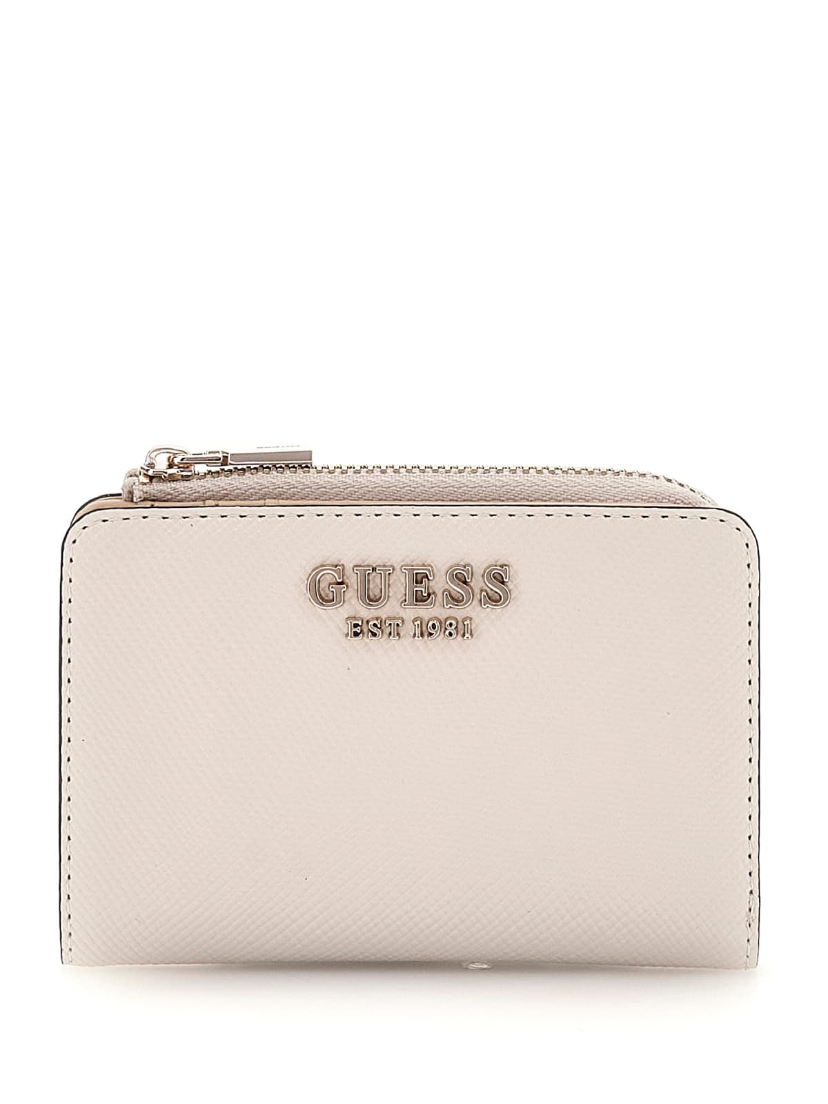 Guess Laurel Slg Zip Card Case Porta Carte da Donna – Osso - SWZG8500156 BO