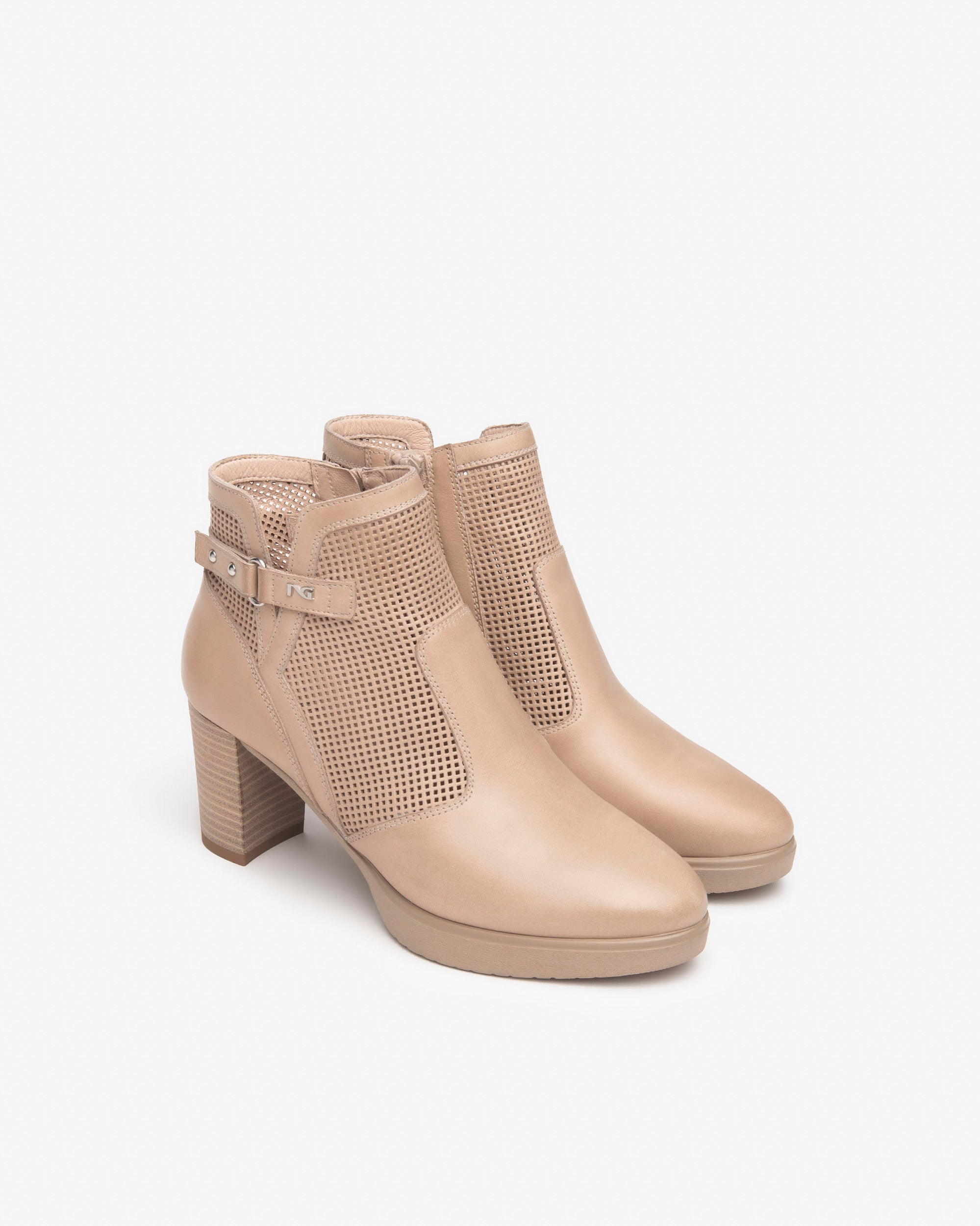 Nero Giardini Stivaletti con Tacco da Donna – Oro