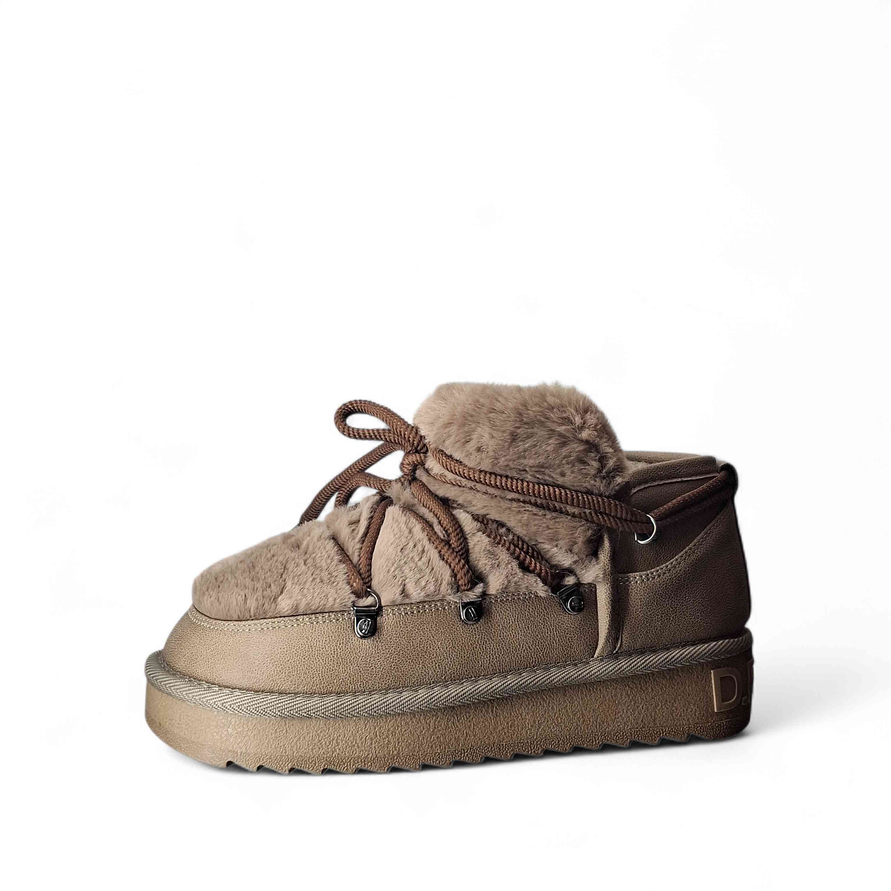 D.Franklin Stivaletti con Pelo da Donna – Marrone