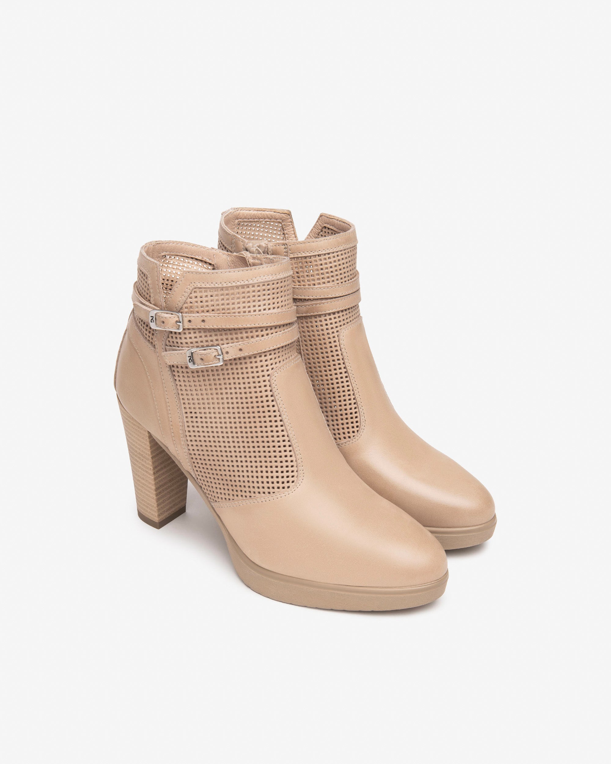 Nero Giardini Stivaletti con Tacco da Donna – Champagne