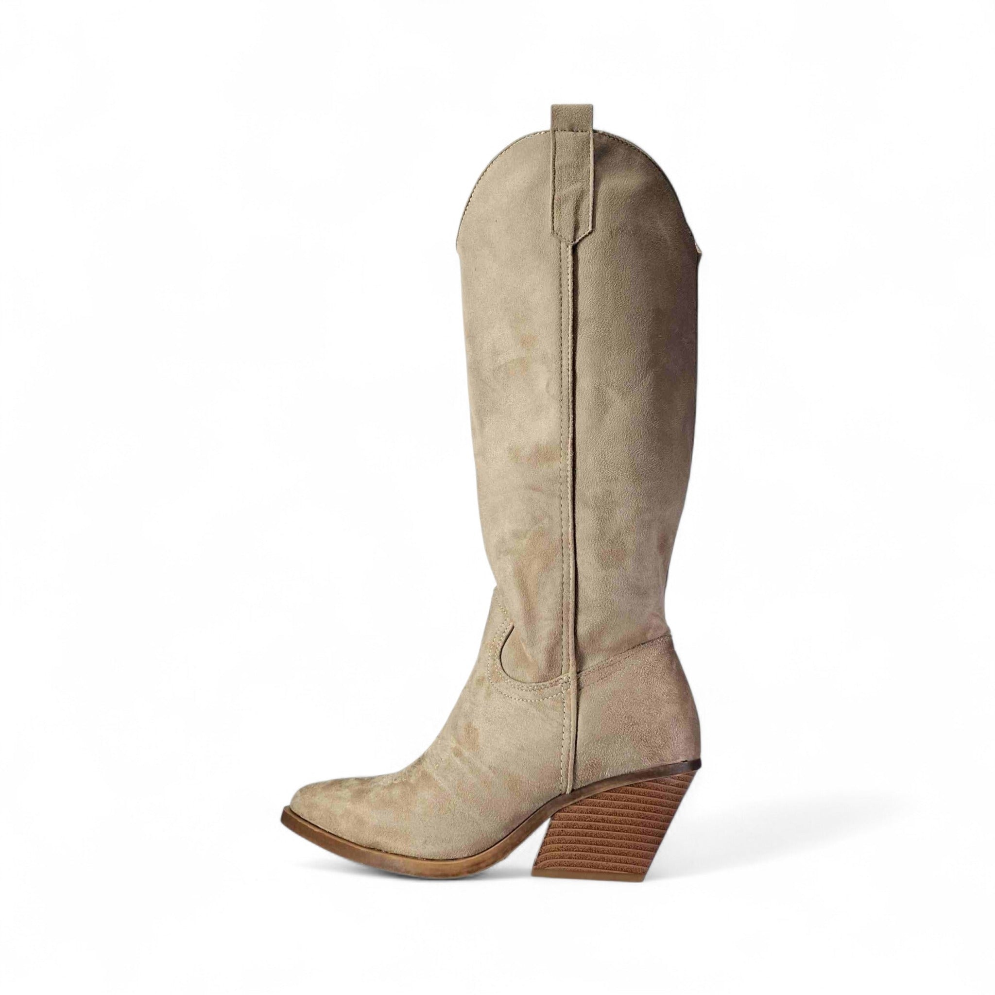 In Scarpa Texano Stivali Texani da Donna – Tortora - LY80-4