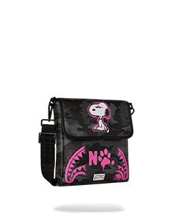 Sprayground Snoopy Pink Stencil Marsupi da Uomo – Nero - 910B9000NSZ