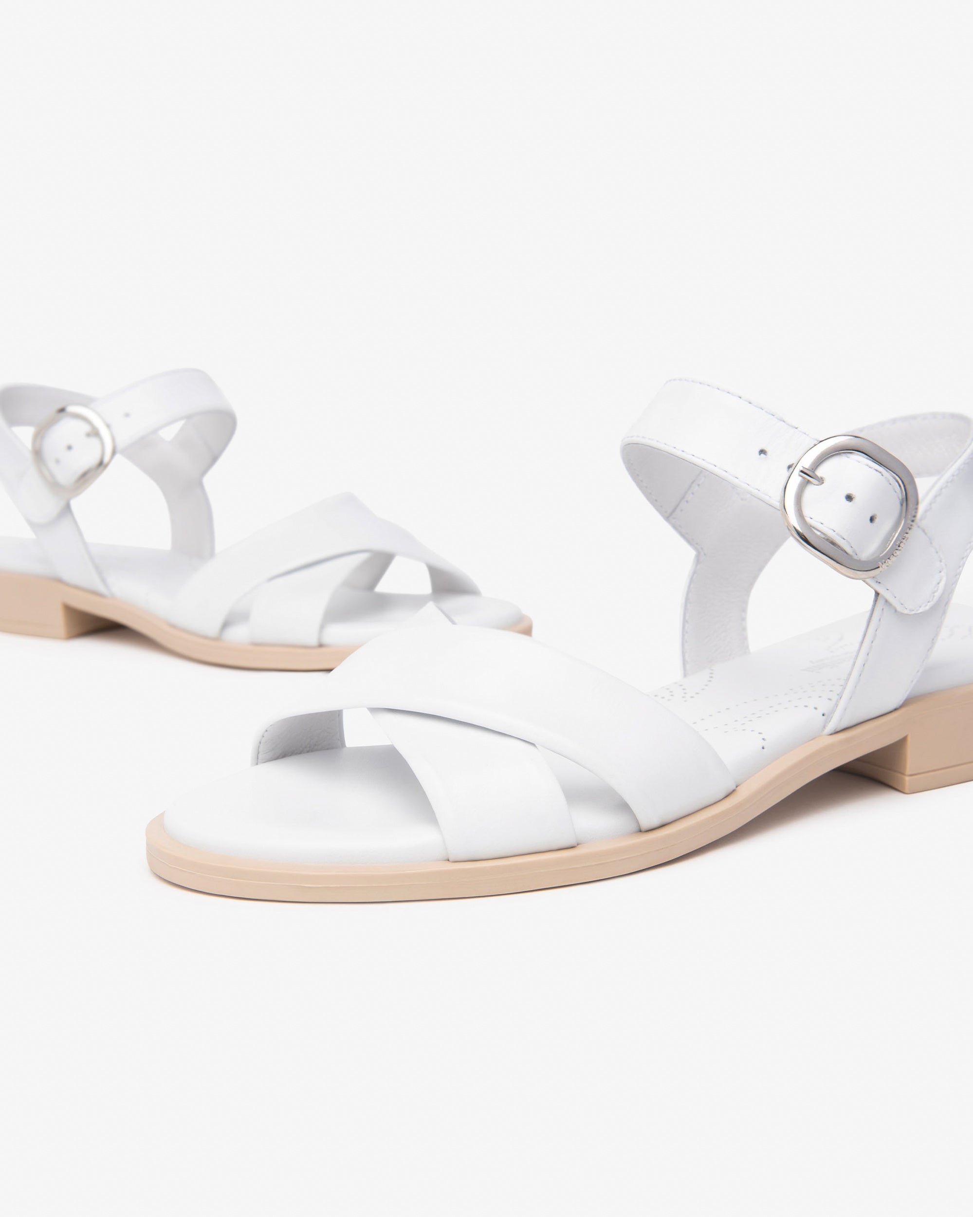 Nero Giardini Sandali Bassi da Donna – Bianco