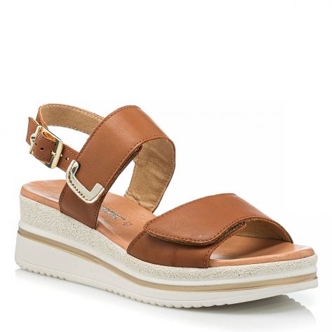 Valleverde Sandali con Zeppa Vg da Donna – Marrone