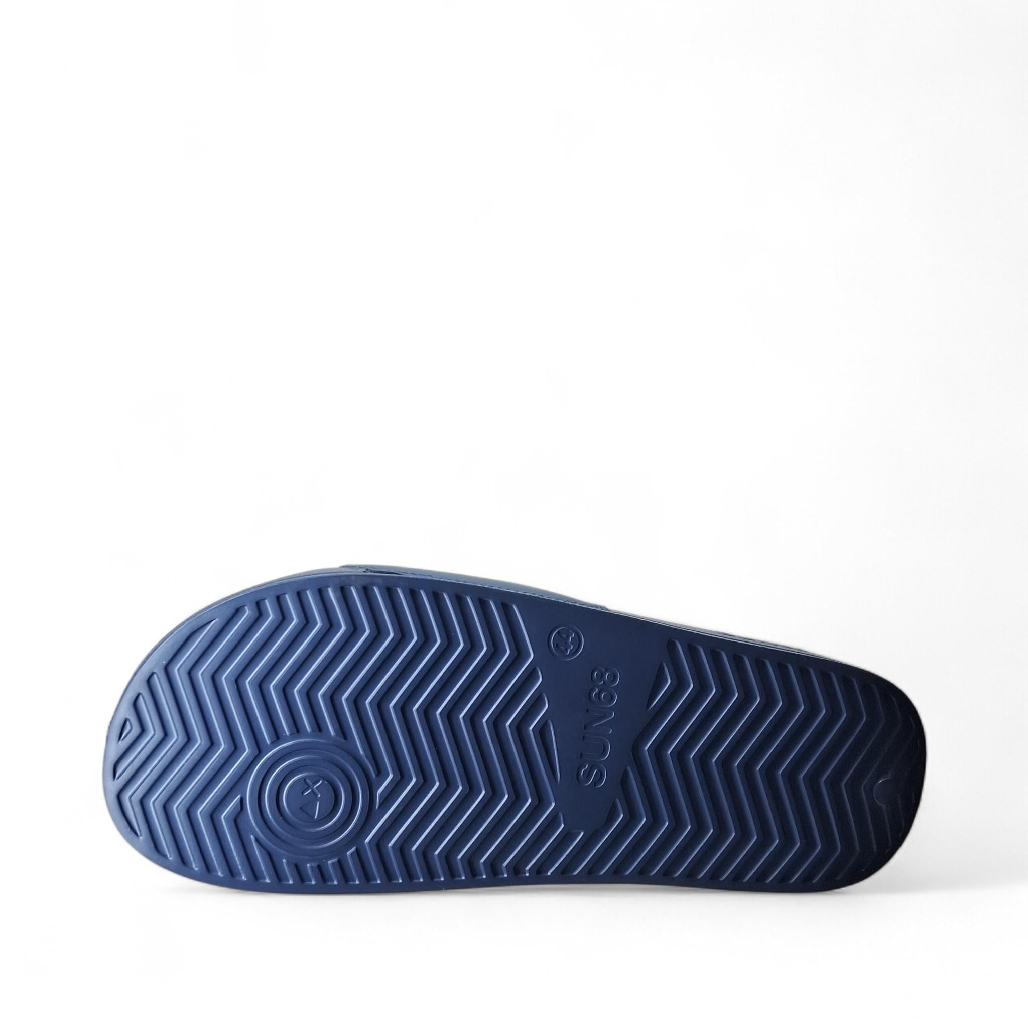 Sun68 Slippers logo Ciabatte in gomma da Uomo – BX36110 NAVY BLUE