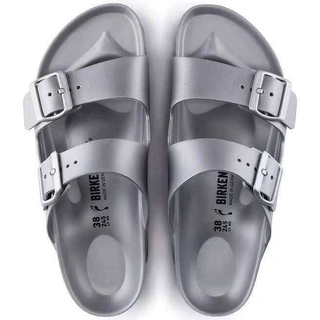 Birkenstock Arizona Eva Calz S Ciabatte Basse Unisex – Argento - ARIZONA1003491EVA