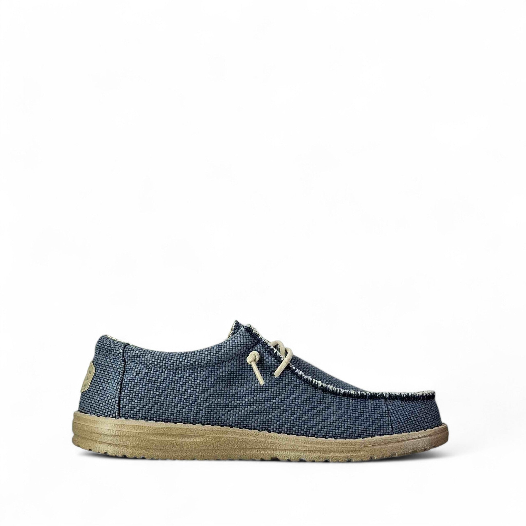 Dude Wally braided Scarpe basse senza stringhe da Uomo – 40003 BLUE