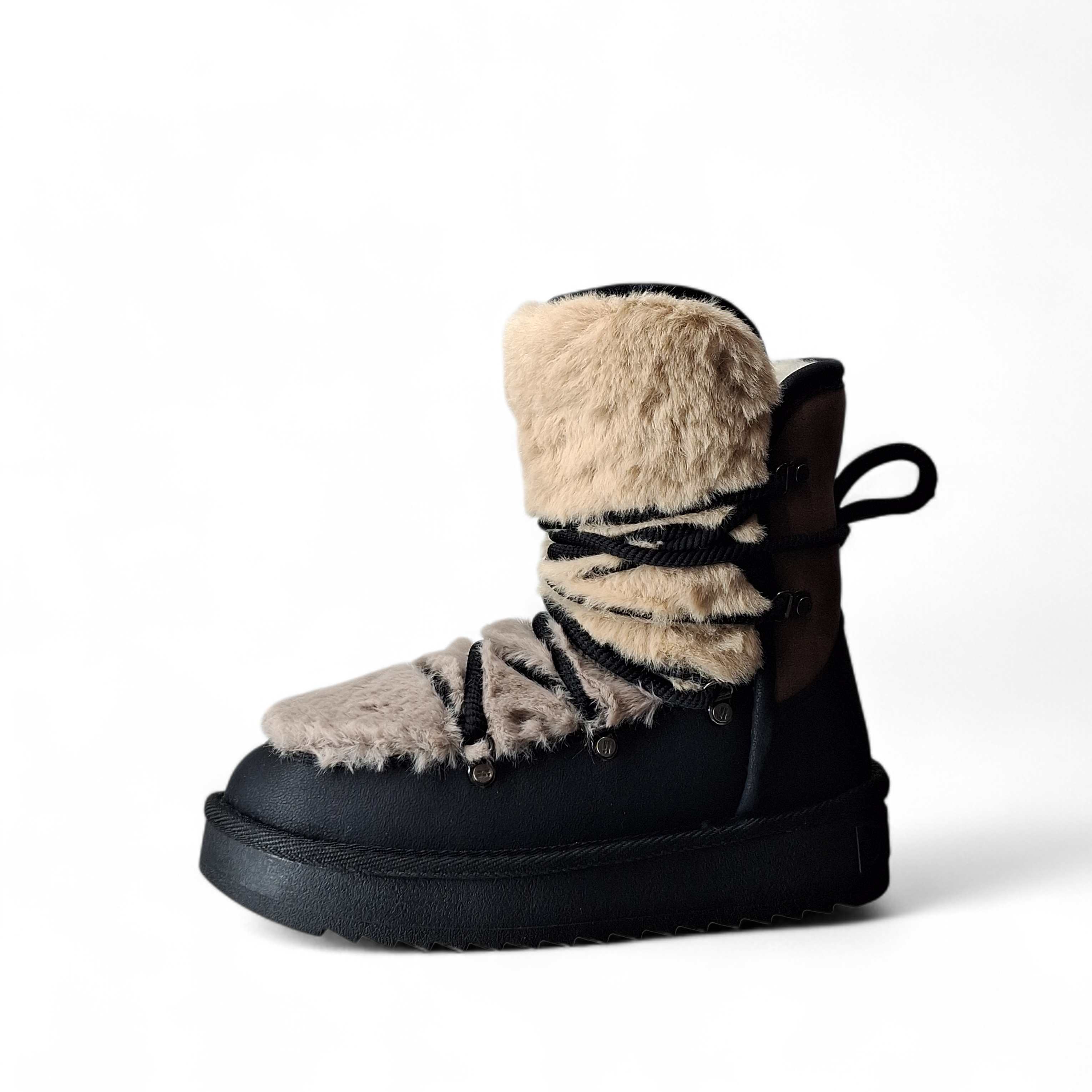 D.Franklin Stivaletti con Pelo da Donna – Nero