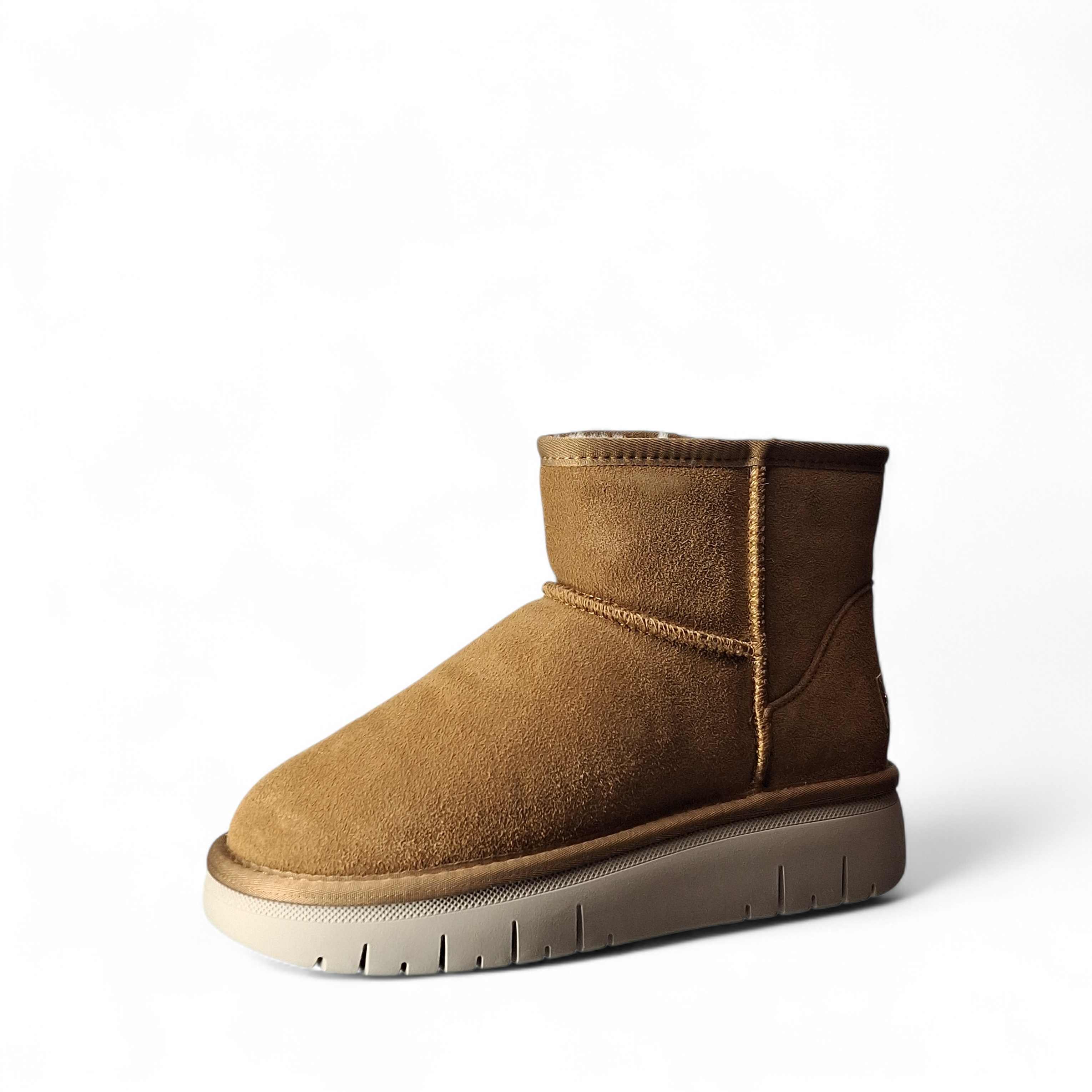 Grunland Stivaletti con Pelo Po da Donna – Cuoio