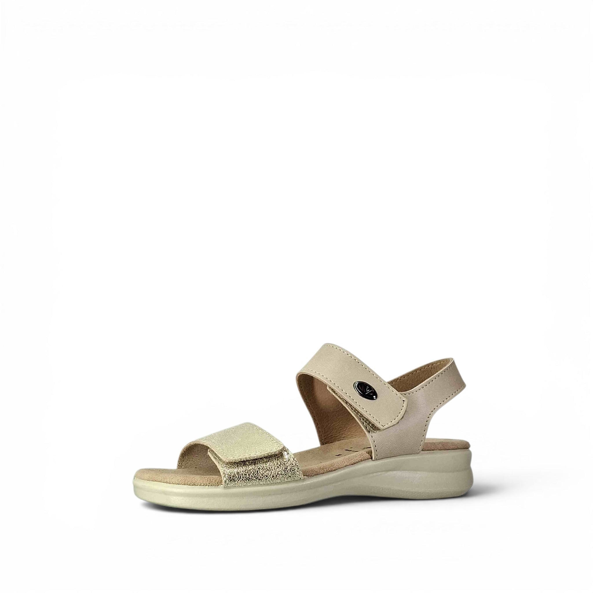 Valleverde 25333 Gold Sandali Bassi da Donna – 25333 GOLD