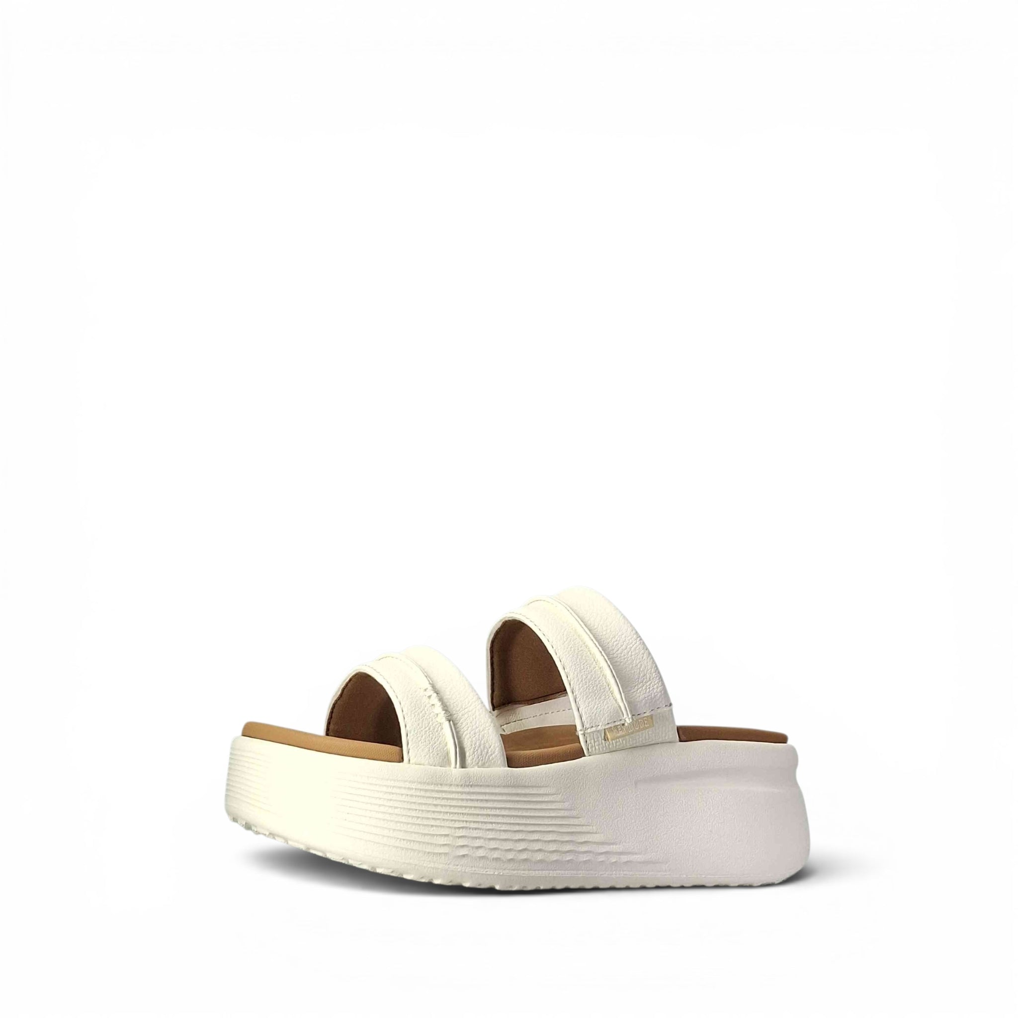 Dude Austin Slide Classic Sandali Con Zeppa da Donna – 45256 IVORY