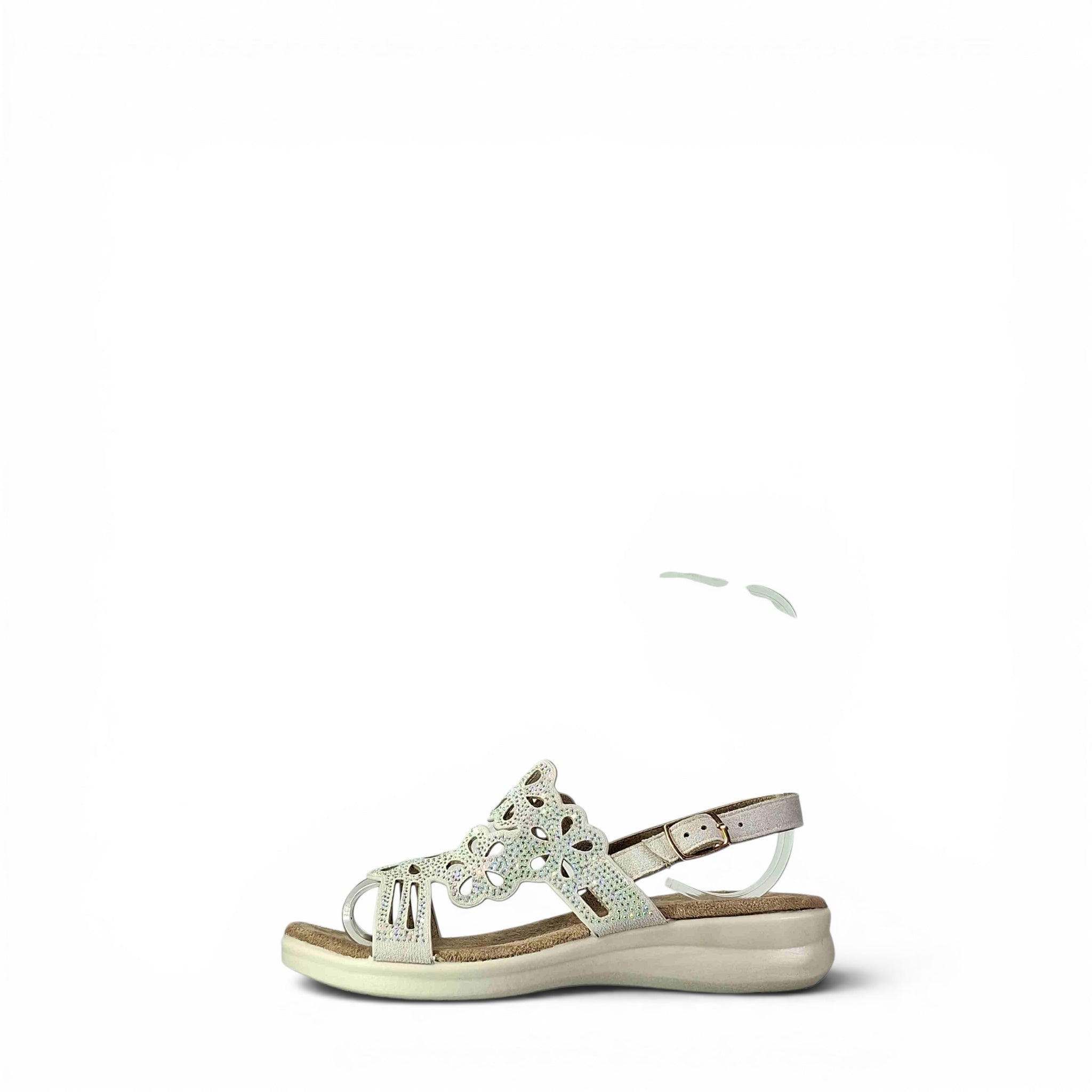 Valleverde Adua Sandali Bassi da Donna – 25326 ARGENTO