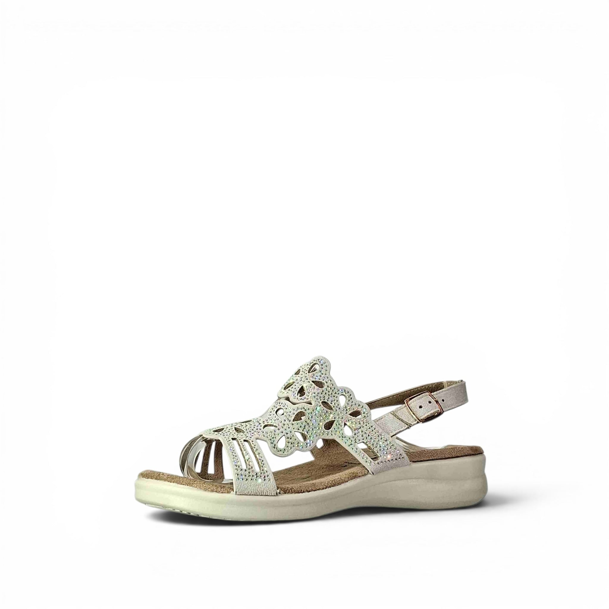 Valleverde Adua Sandali Bassi da Donna – 25326 ARGENTO