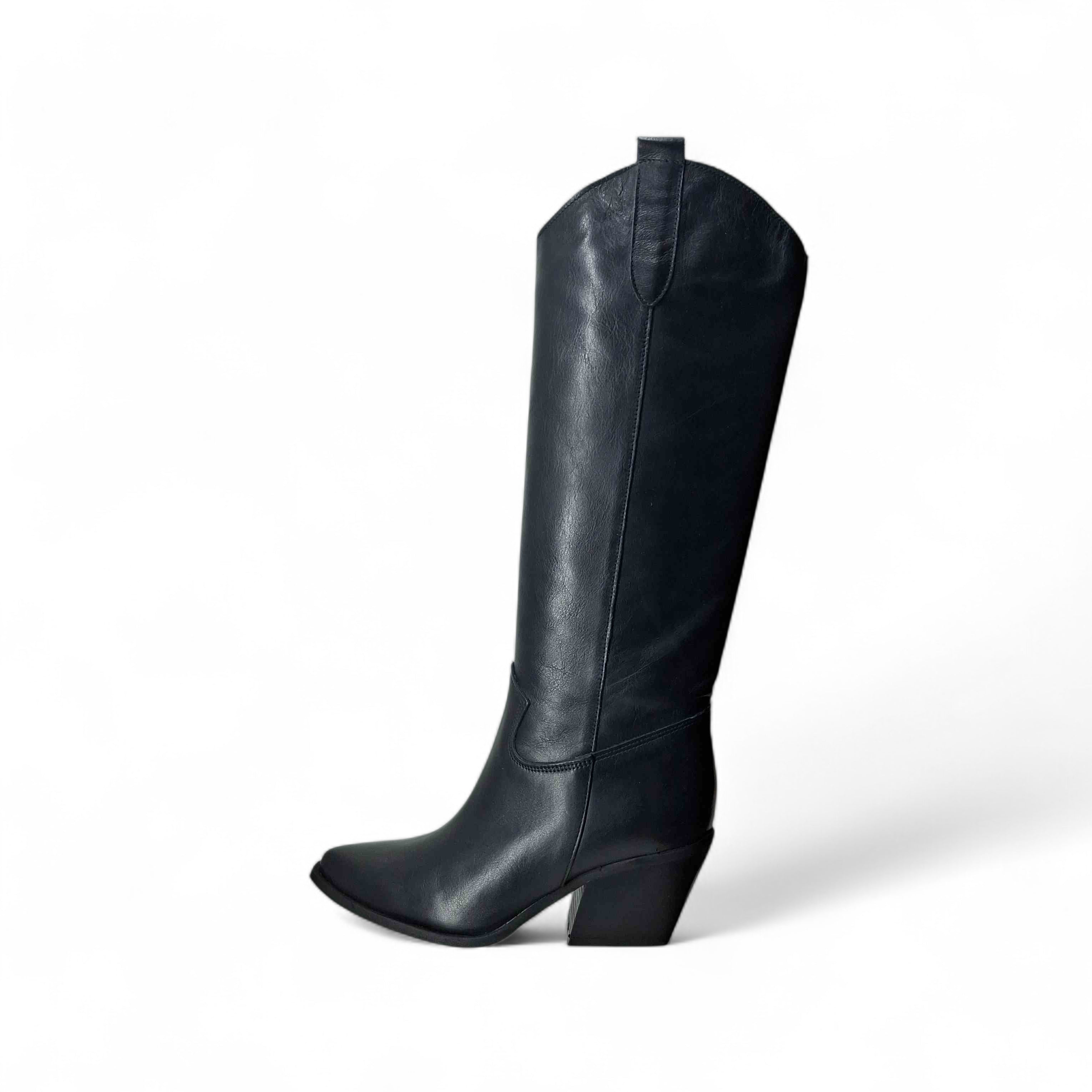 Kammi Stivali Texani Tex da Donna – Nero