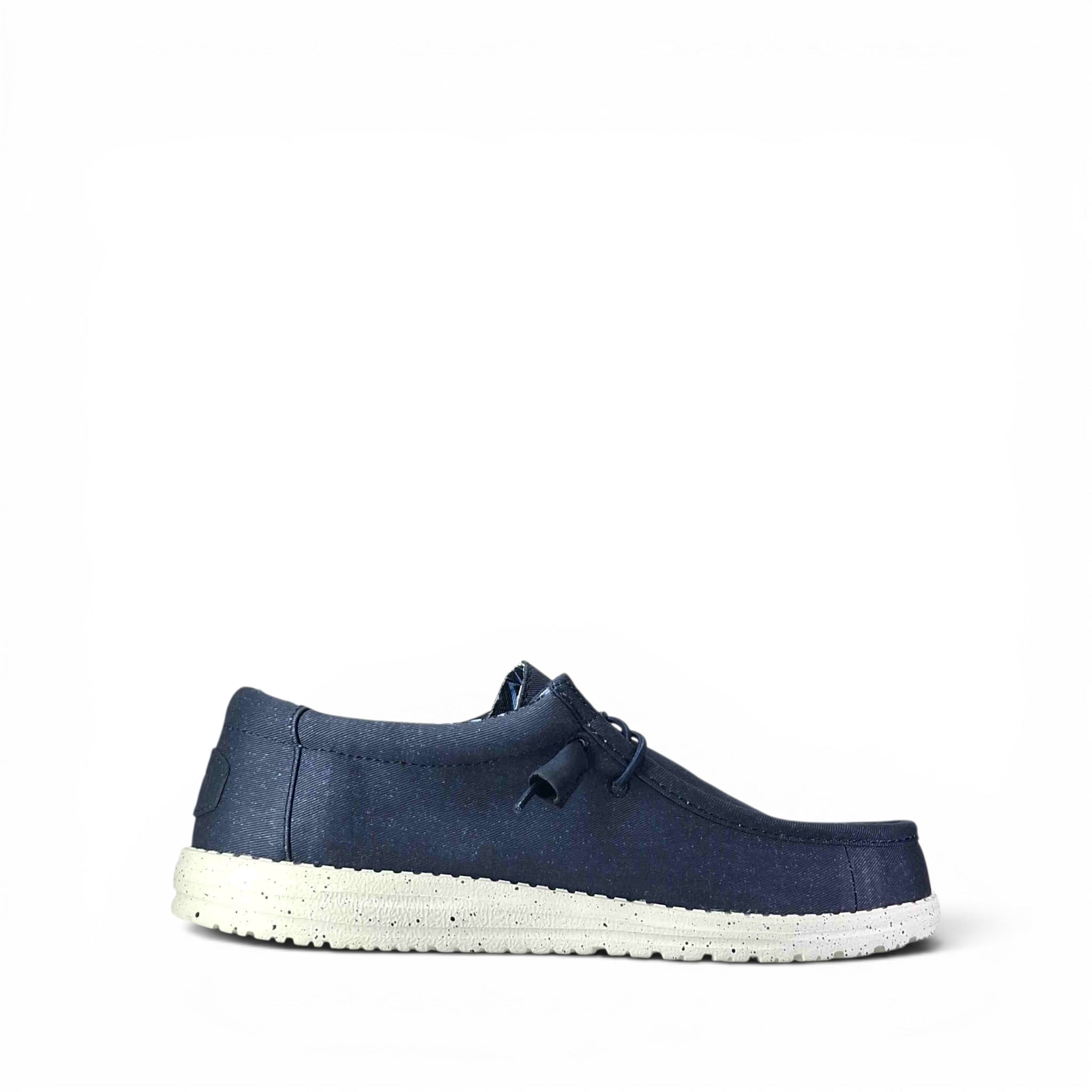 Dude Wally Stretch Canvas Scarpe Basse Senza Stringhe da Uomo – 40700 NAVY