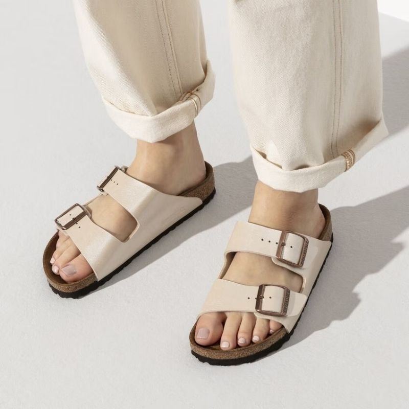 Birkenstock Ciabatte Basse Arizona da Donna – Bianco