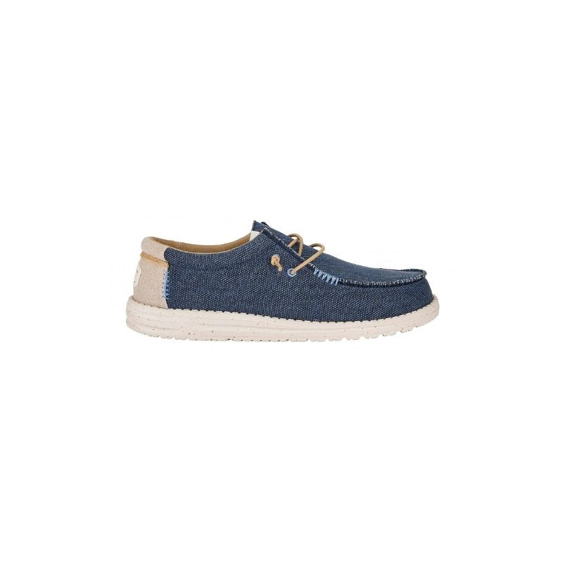 Dude Scarpe Basse Senza Stringhe Wally Coastline Jute da Uomo – Blu
