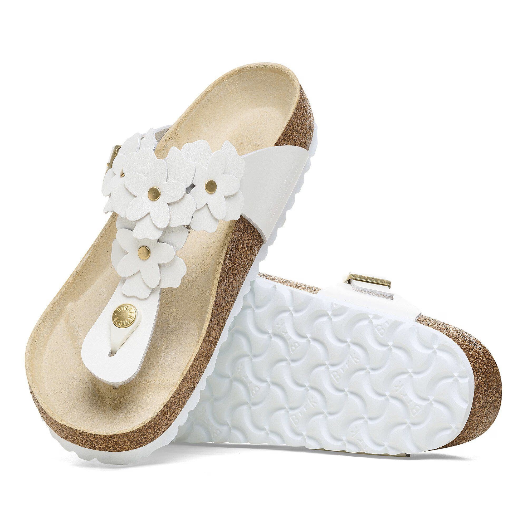 Birkenstock Gizeh Calz N Ciabatte Basse Unisex – Bianco - GIZEH1026686