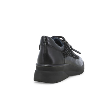 Melluso Scarpe Basse Stringate da Donna – Nero