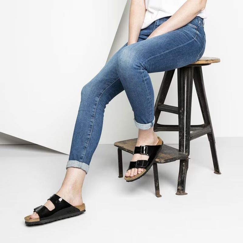 Birkenstock Ciabatte Basse Arizona da Donna – Nero