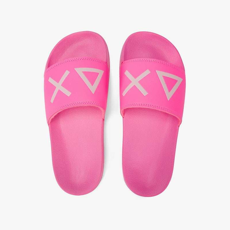 Sun68 Ciabatte in Gomma Slippers Logo da Donna – Rosa