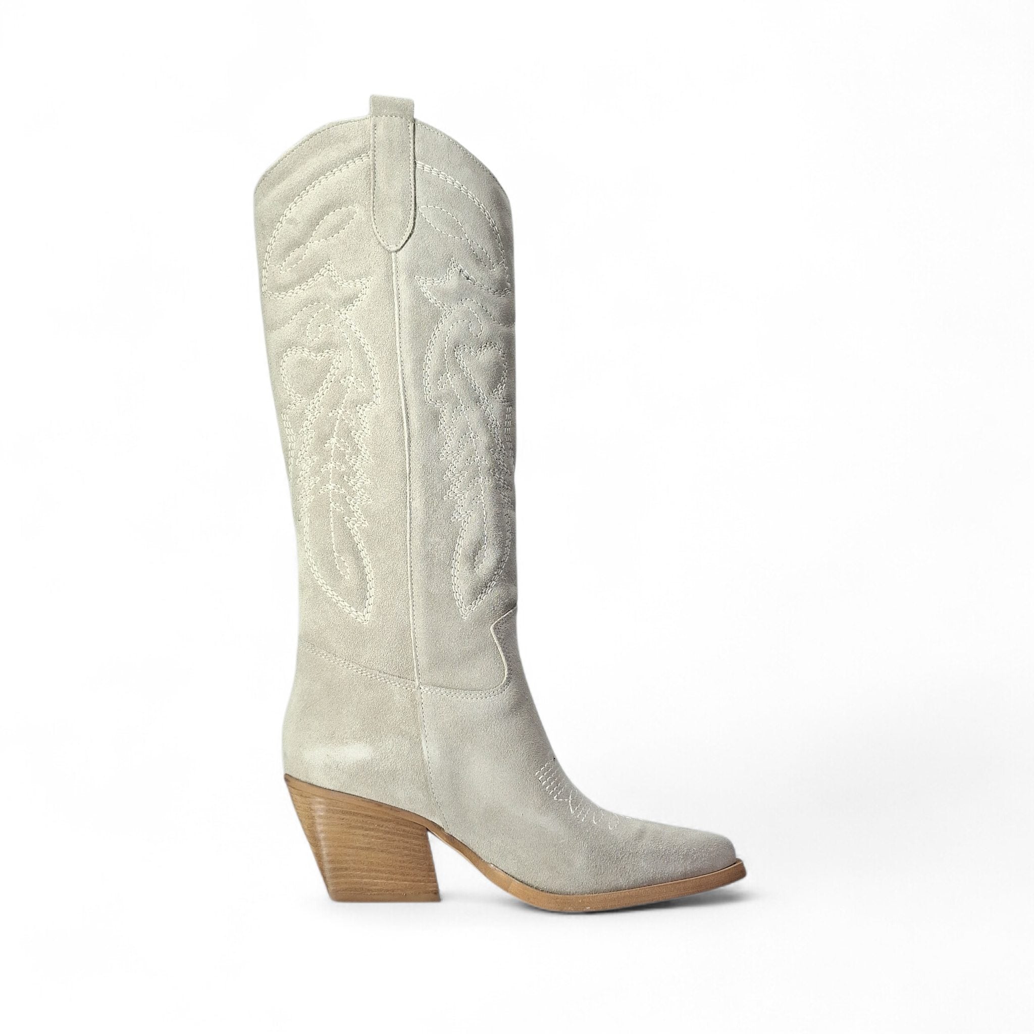 Kammi Telma Stivali Texani da Donna – Beige - TEX902RN