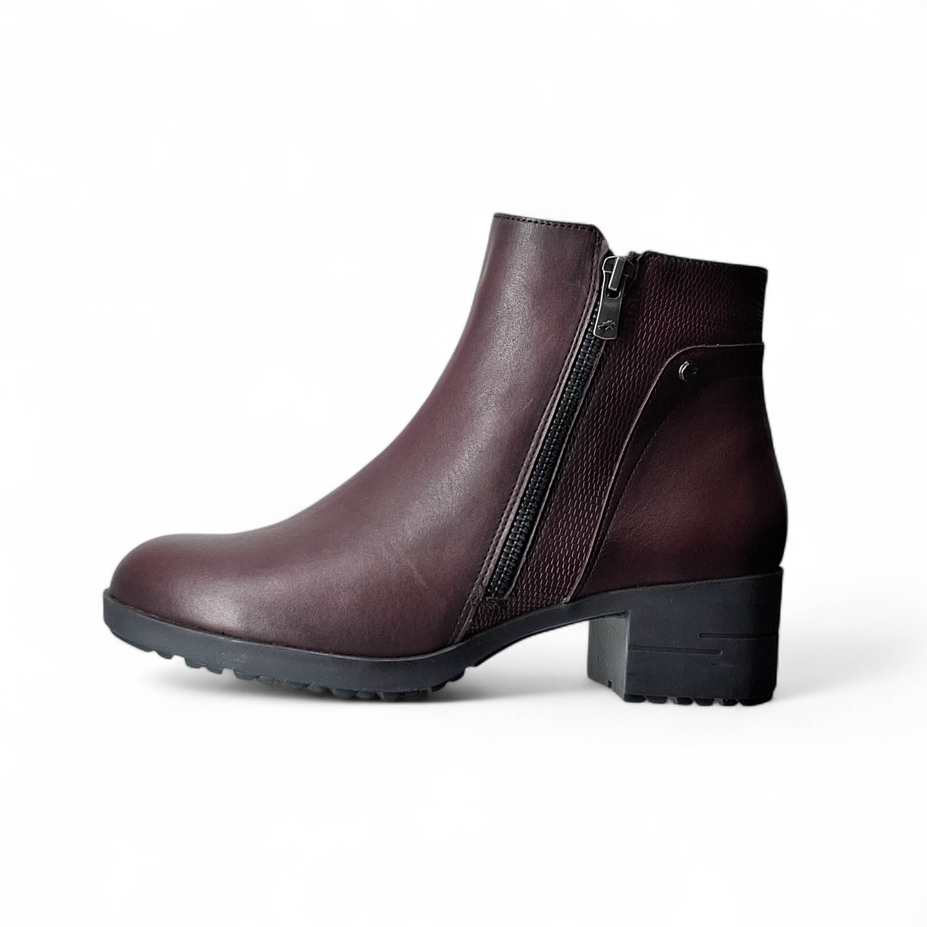 Fluchos Stivaletti con Tacco da Donna – Bordeaux