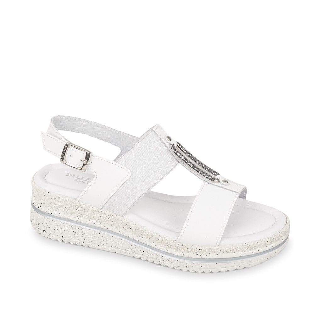 Valleverde Sandali con Zeppa da Donna – Bianco