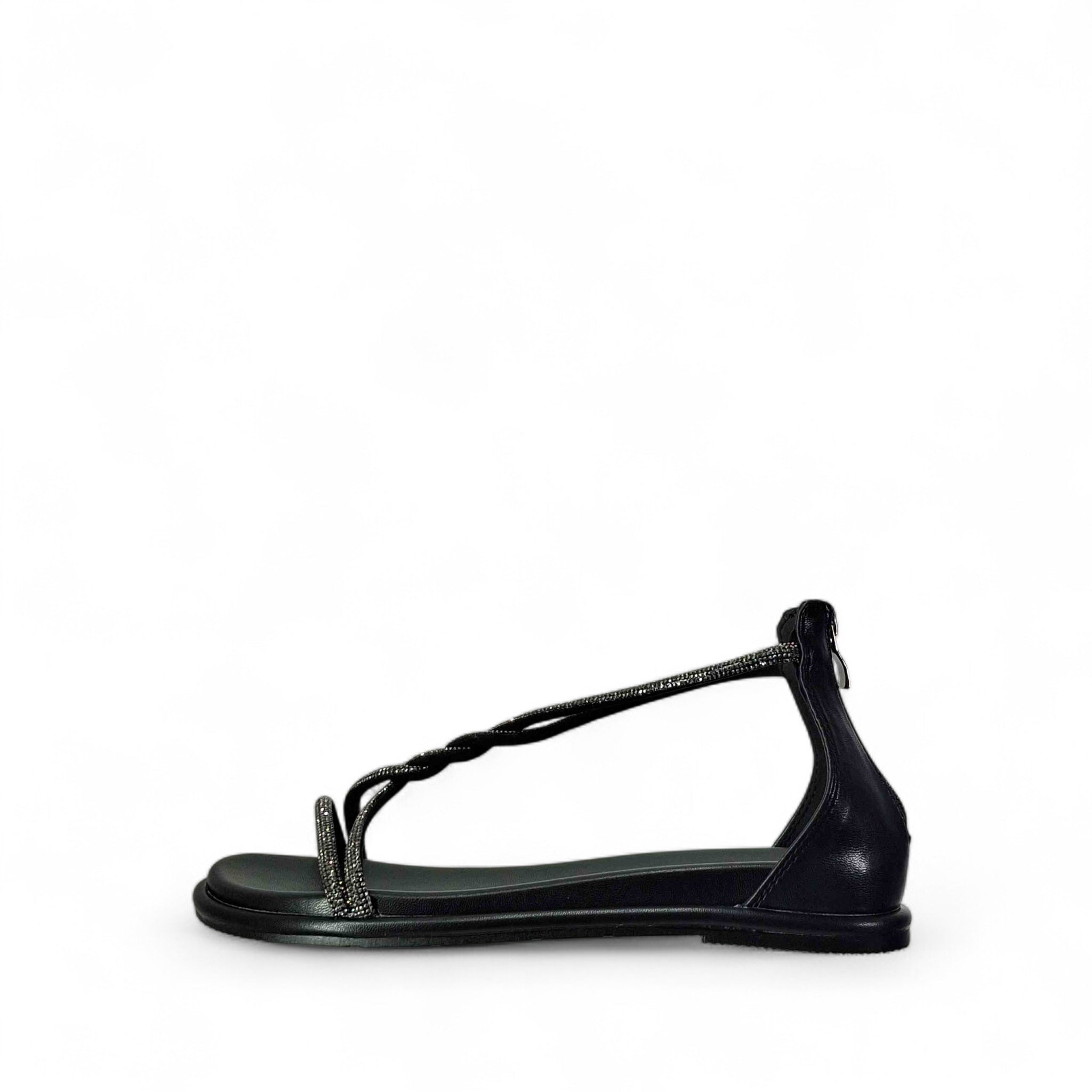 Kammi Bianca Sandali Bassi da Donna – Multicolor - 2334 NERO