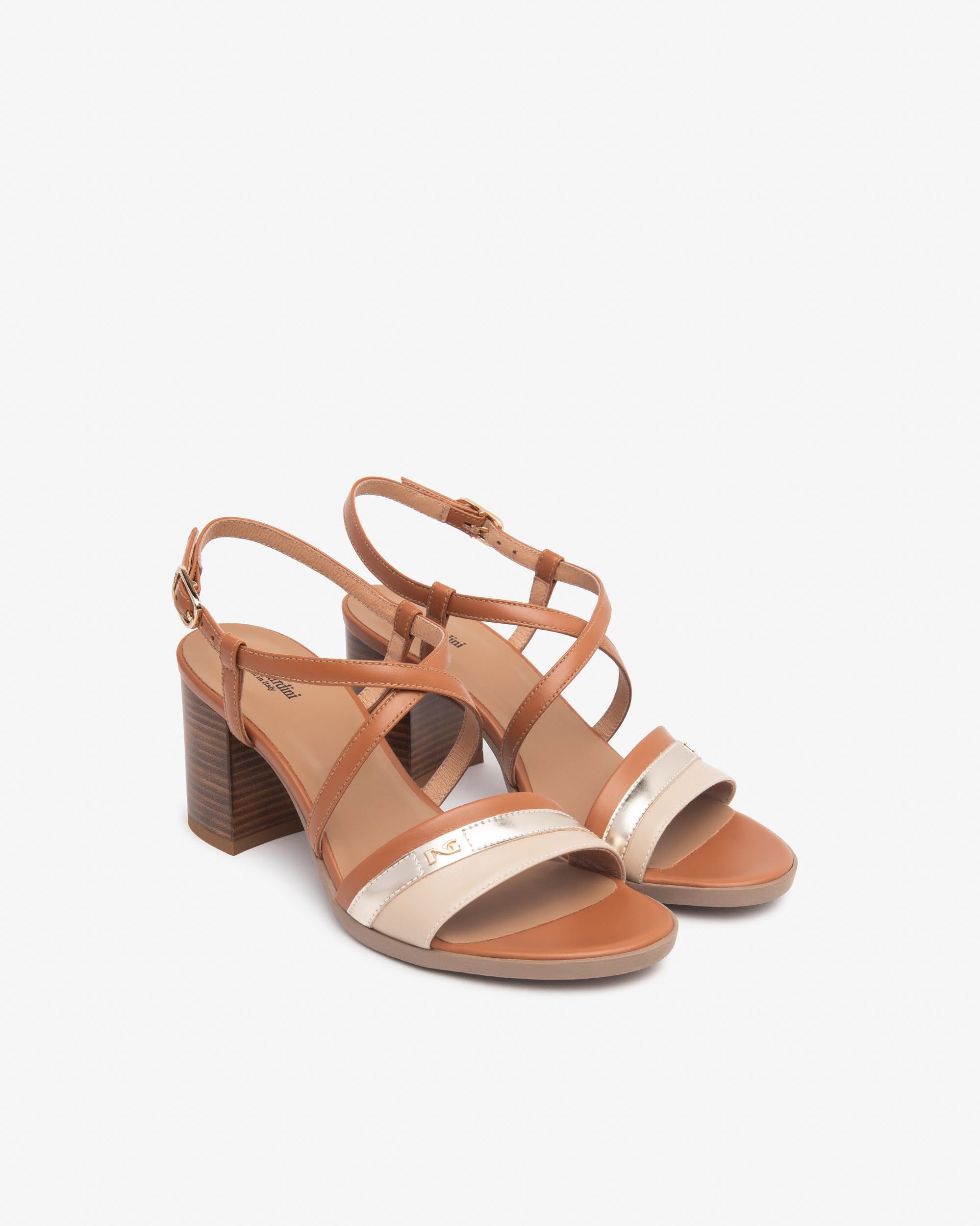 Nero Giardini Sandali con Tacco da Donna – Multicolor