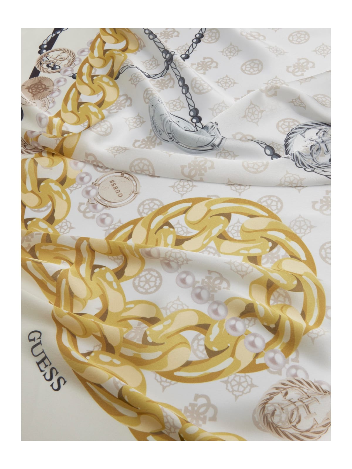 Guess FOULARD FASHION Foulard da Donna – Bianco
