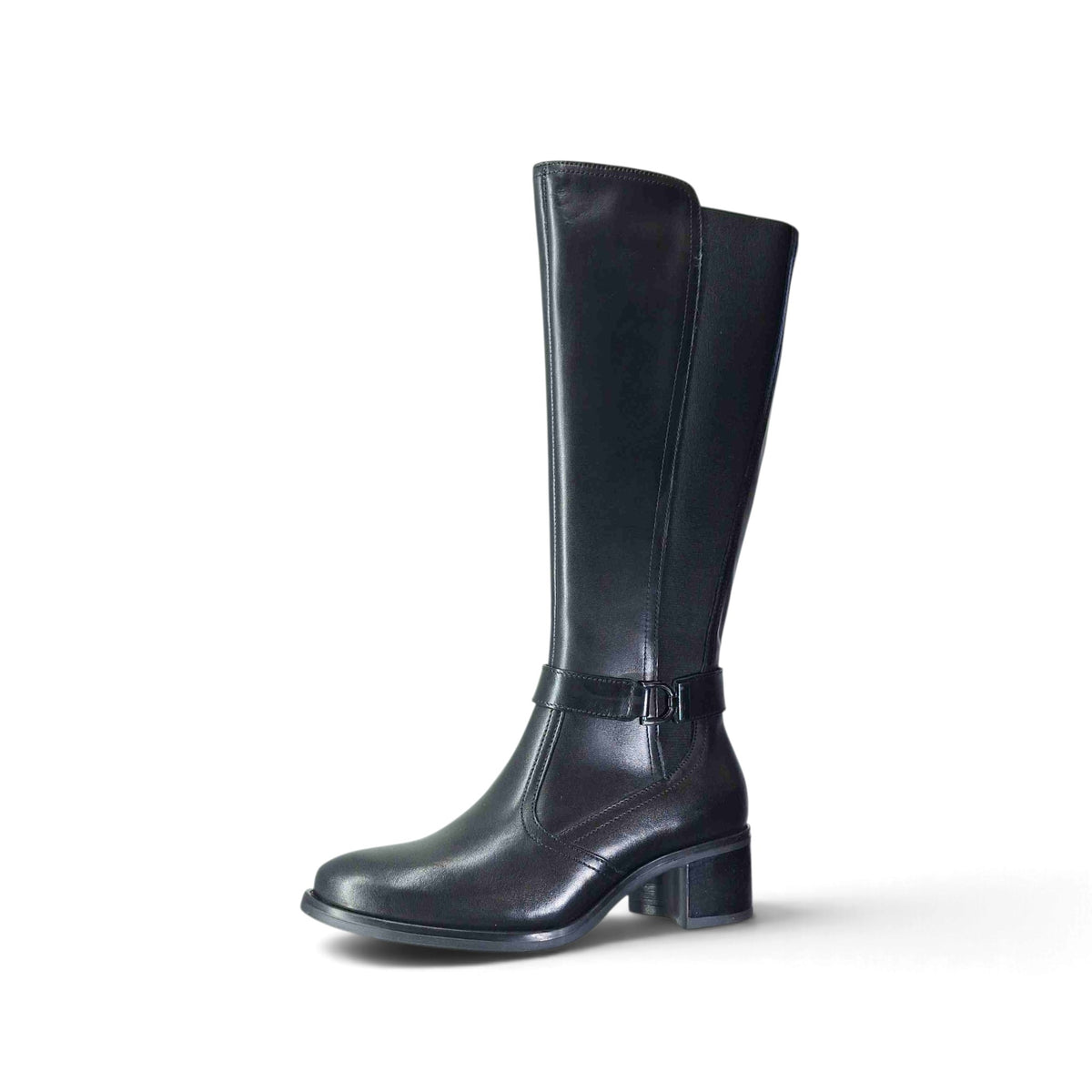Cinzia Soft Vitello Nero Stivali Senza Tacco da Donna – IS162927 001