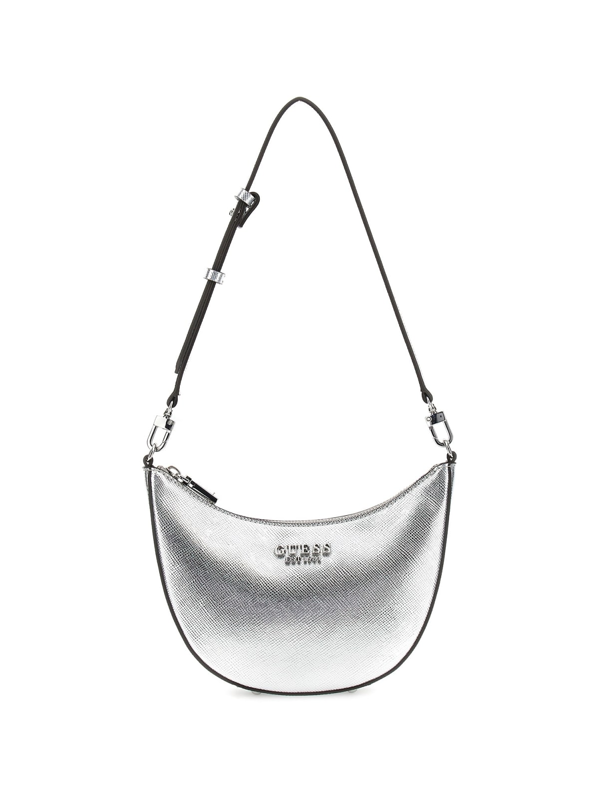 Guess Shopping Strutturate Fedana Mini Top Zip Shldr Bag da Donna – Argento