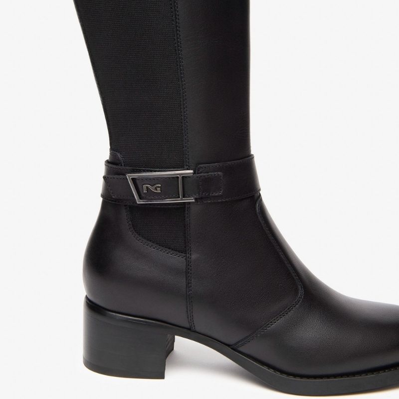 Nero Giardini Stivali senza Tacco da Donna – Nero