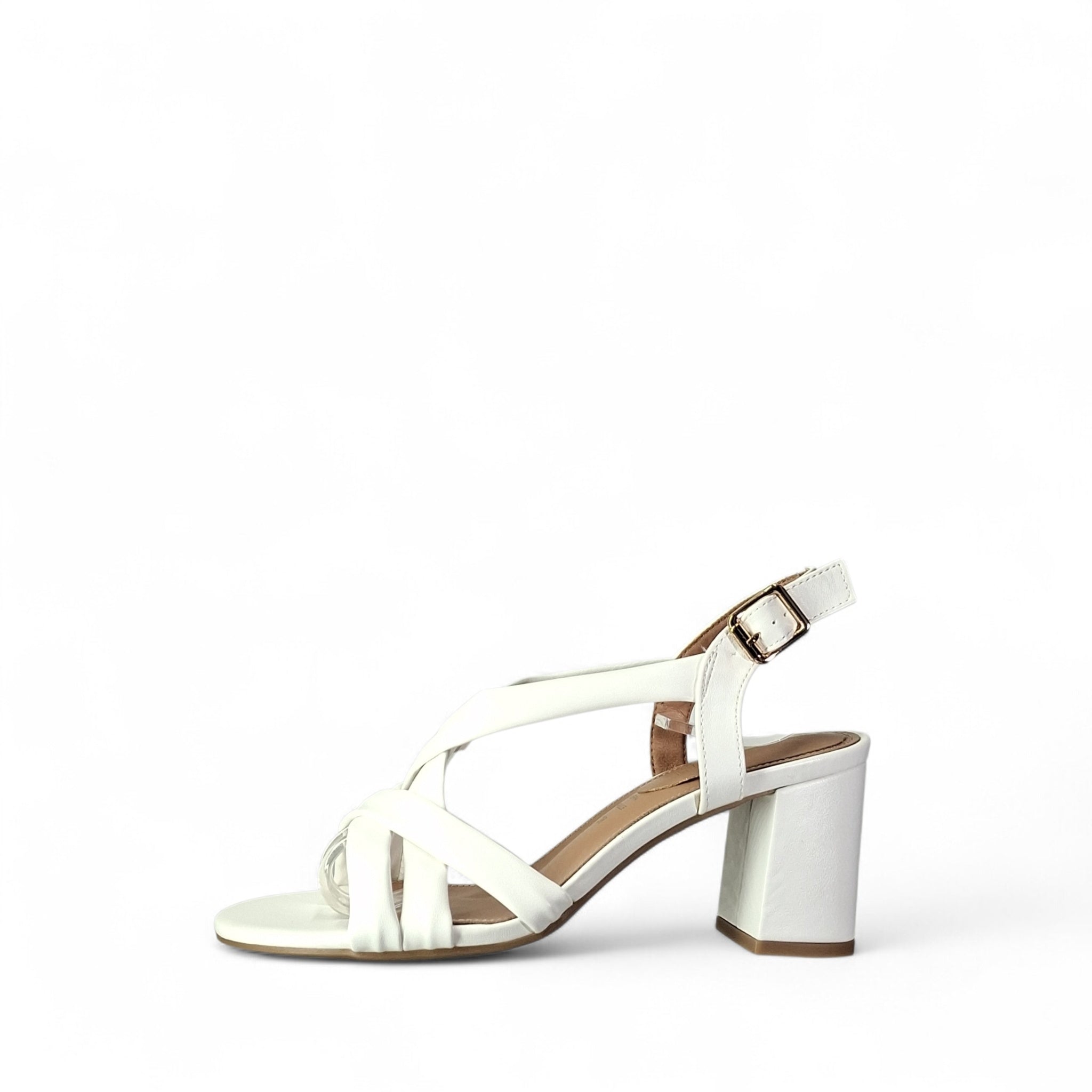 Kammi Kalliope Sandali con Tacco da Donna – Bianco - 2531 BIANCO