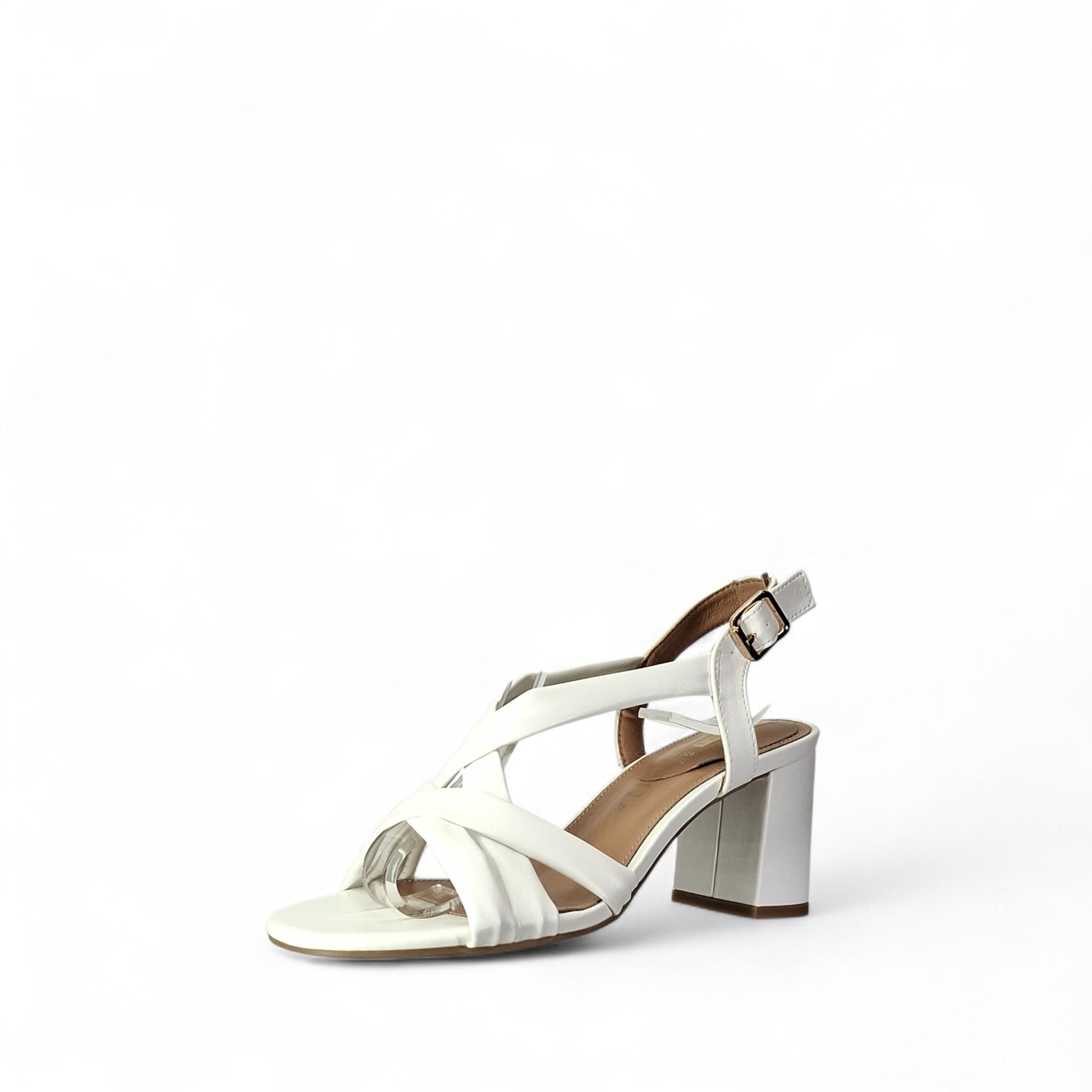 Kammi Kalliope Sandali con Tacco da Donna – Bianco - 2531 BIANCO