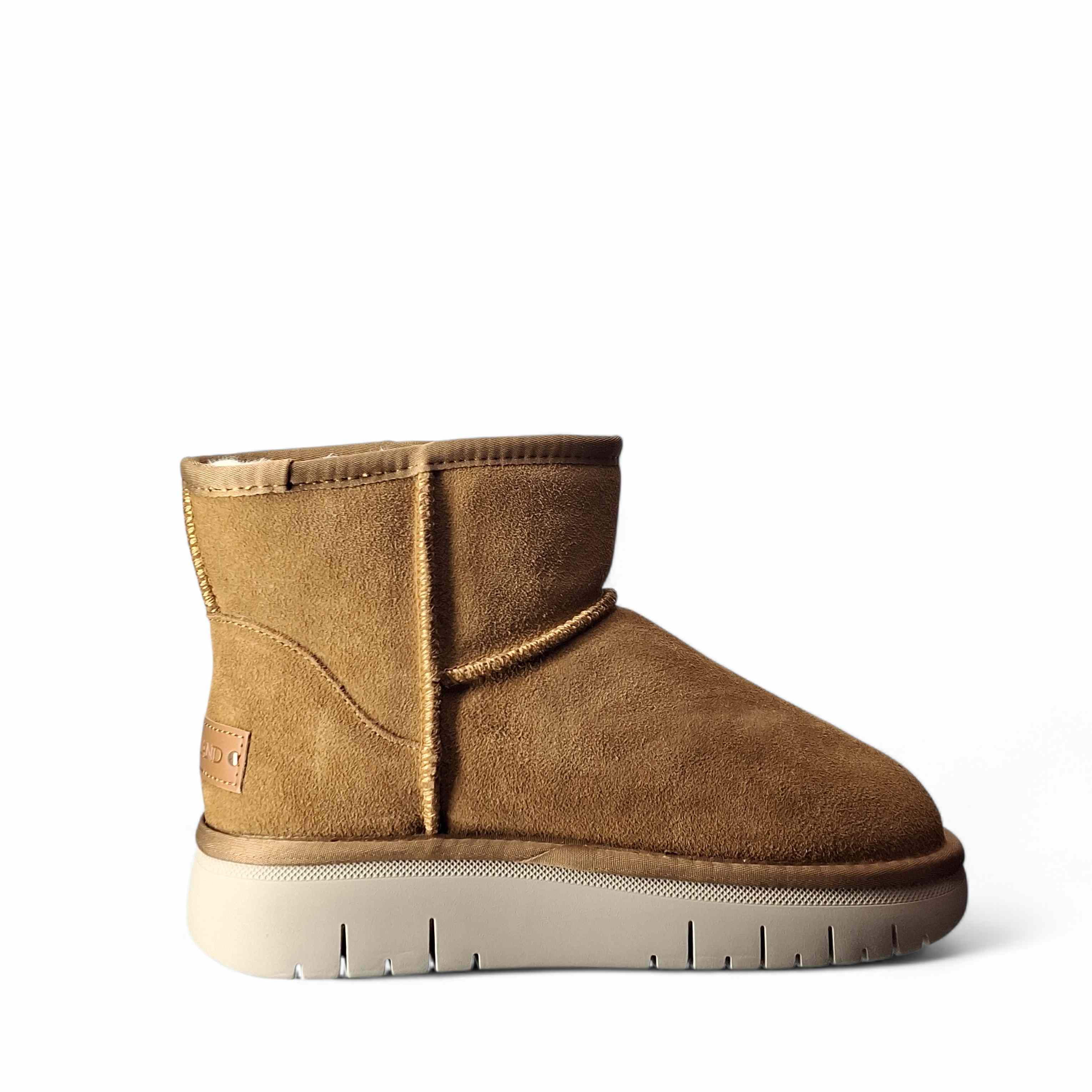 Grunland Stivaletti con Pelo Po da Donna – Cuoio