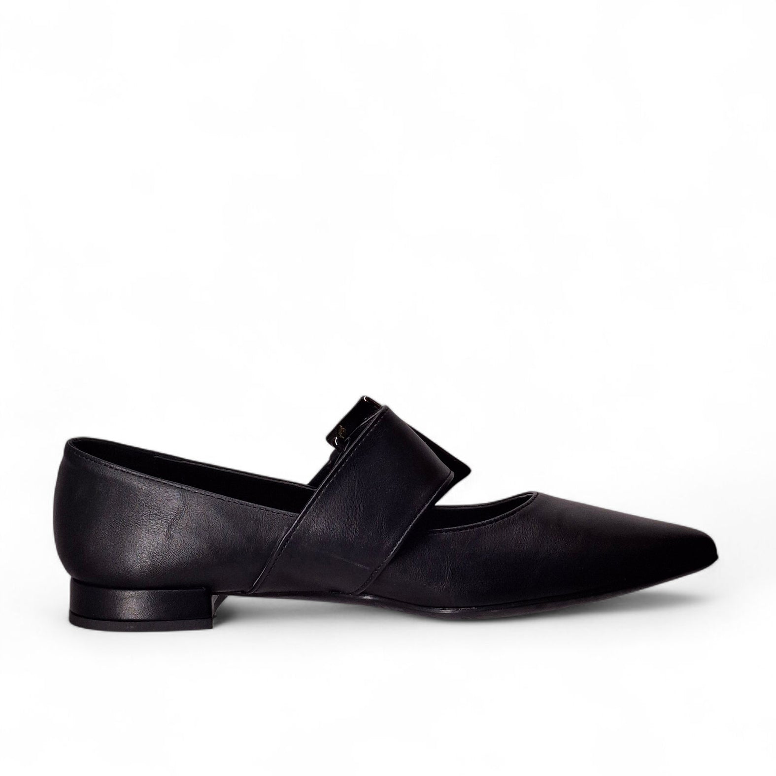 Kammi Scarpe Basse Senza Stringhe Ballerina Con Fibia da Donna – Nero