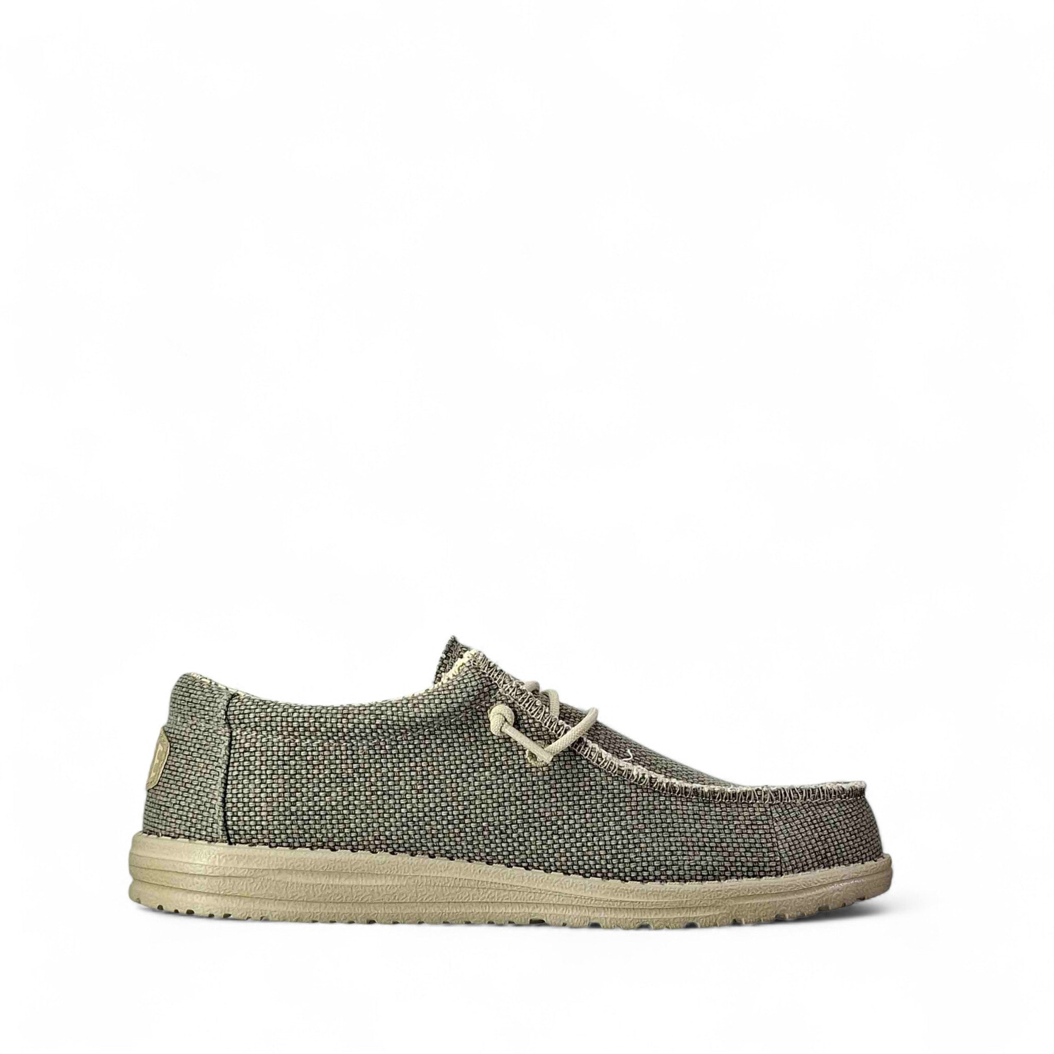Dude Wally braided Scarpe basse senza stringhe da Uomo – 40003 ARMY