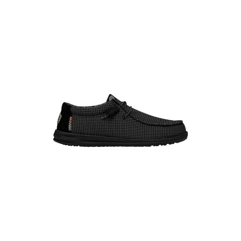 Dude Scarpe Basse Senza Stringhe Wally Sport Mesh da Uomo – Nero