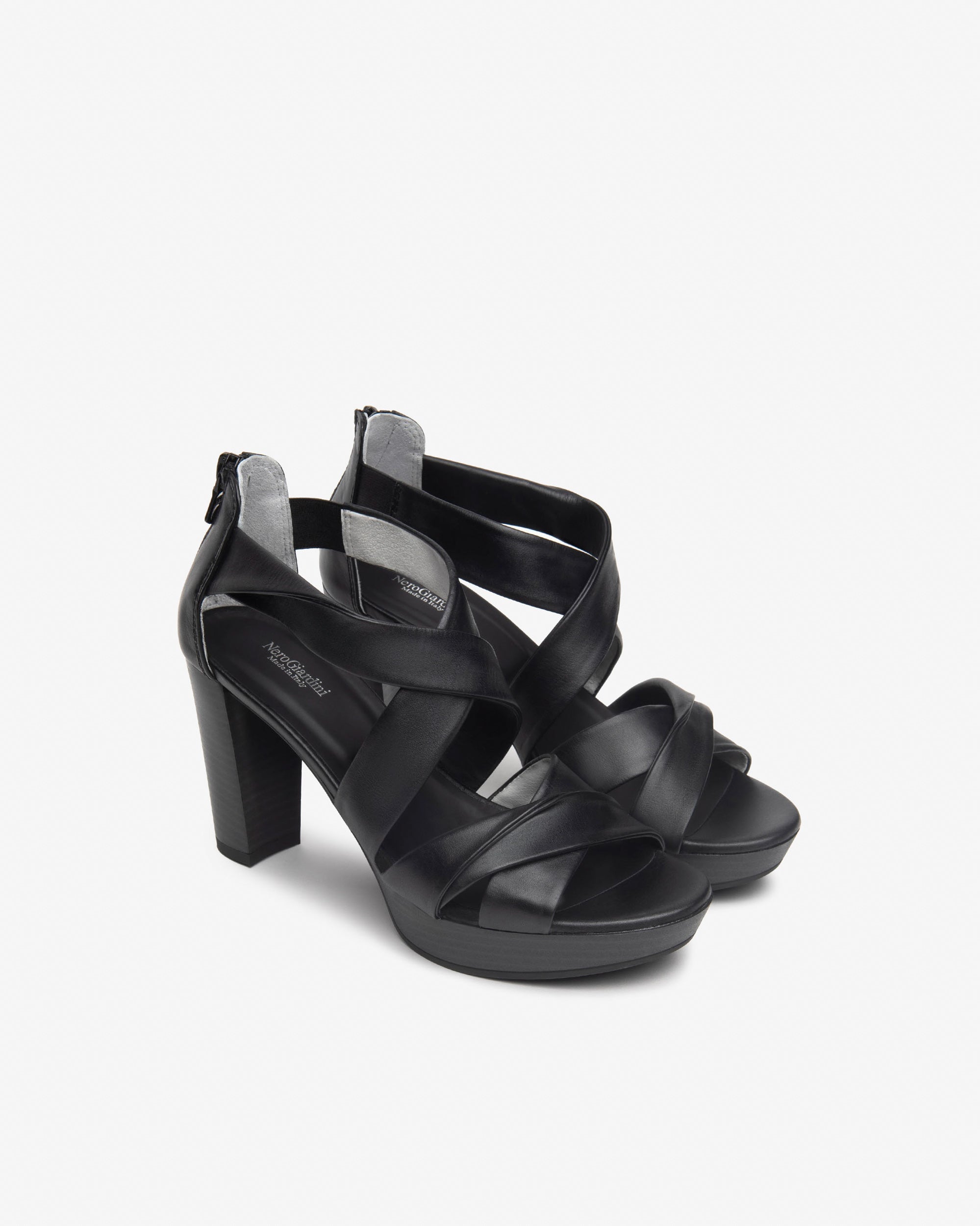 Nero Giardini Sandali con Tacco da Donna – Nero