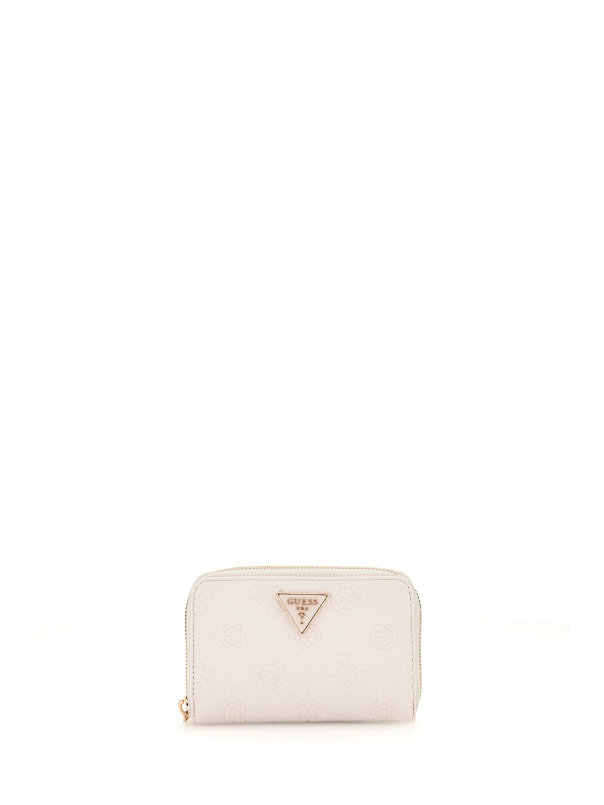 Guess Porta Carte Cresidia Slg Medium Zip da Donna – Bianco