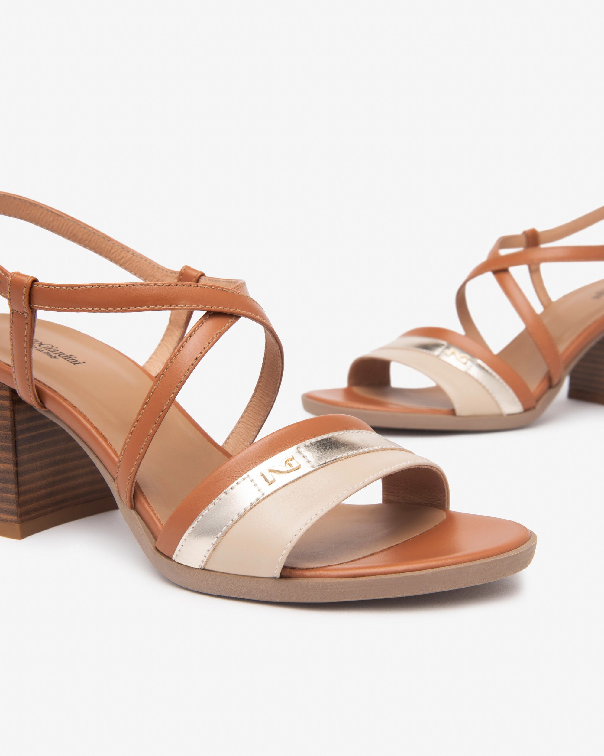 Nero Giardini Sandali con Tacco da Donna – Multicolor