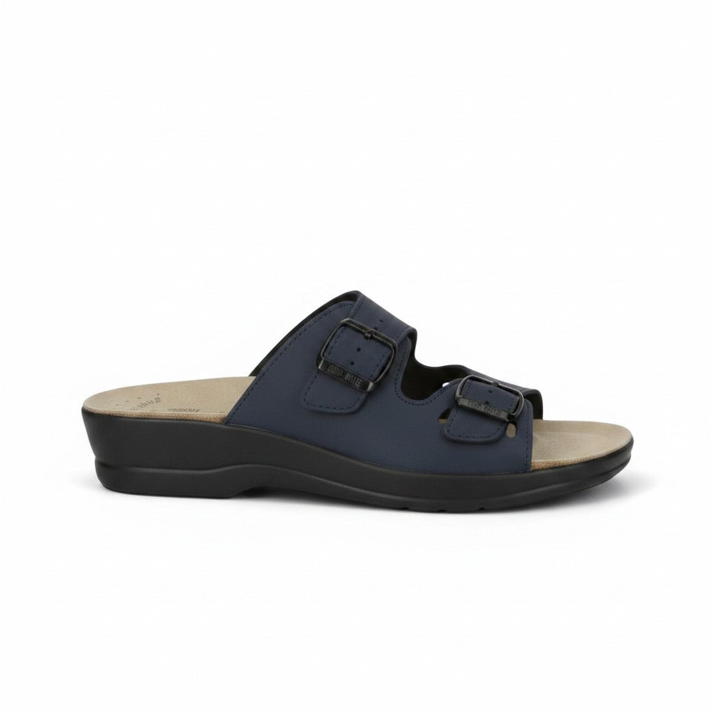 Flyflot Samuel Ciabatte con zeppa da Uomo – 63008NE BLU