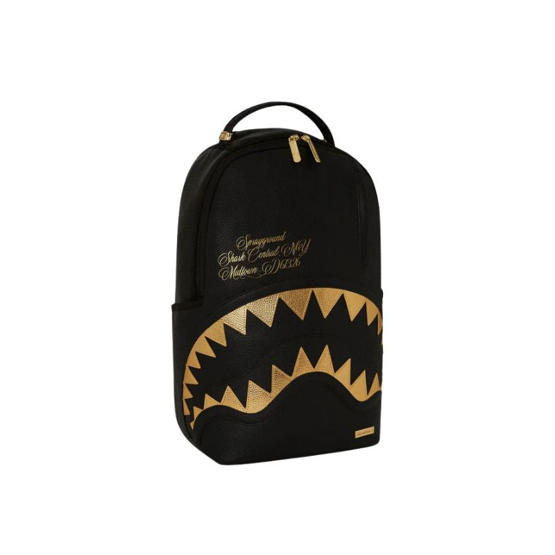 Sprayground Shark central gold dlxsv backp Zaini streetwear da Unisex – 910B7166NSZ