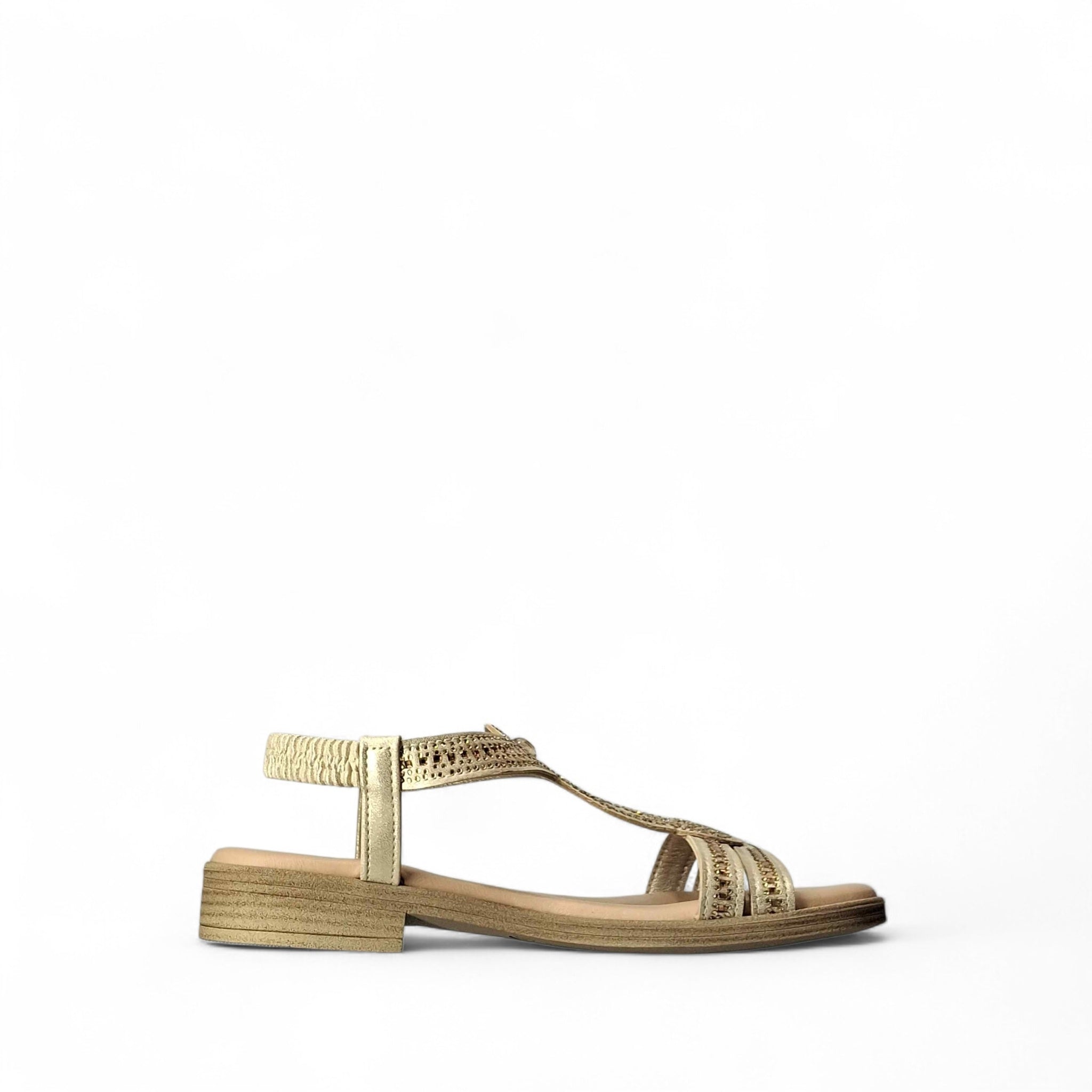 GiuliaLei Sandalo Sandali Bassi da Donna – Platino - GL511 PLATINO