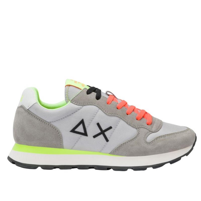 Sun68 Sneakers Basse Tom Fluo da Uomo – Grigio