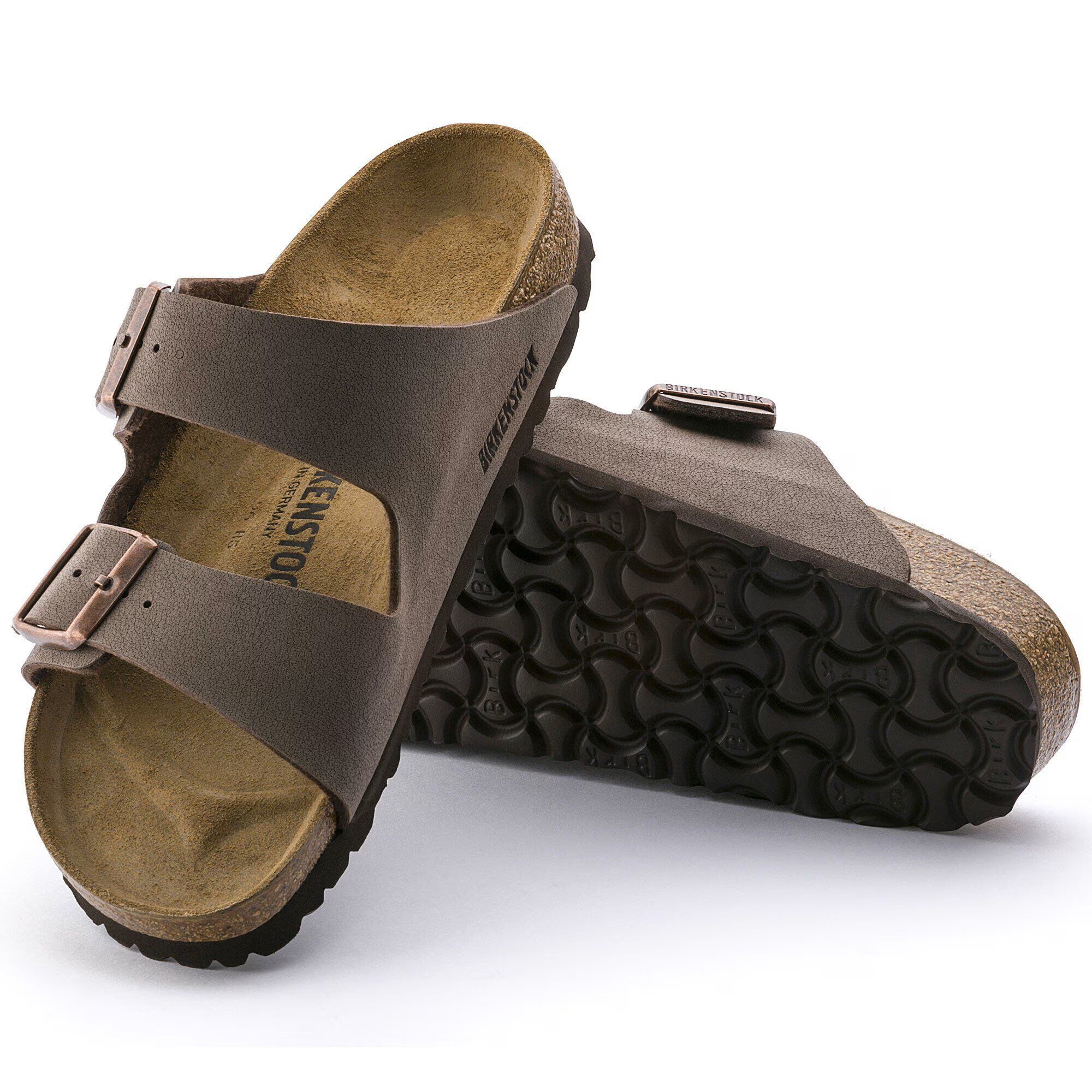 Birkenstock Arizona Birkibuc Calz N Ciabatte Basse Unisex – Moka - ARIZONA151181